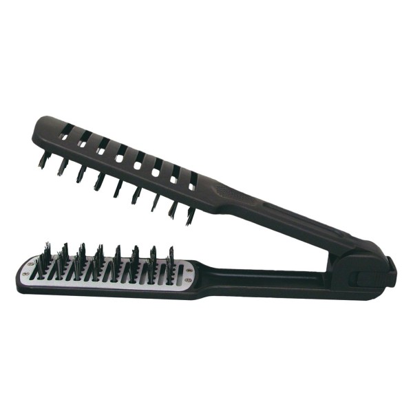 Eurostil doble jabali cepillo alisado-secador negro negro 1un