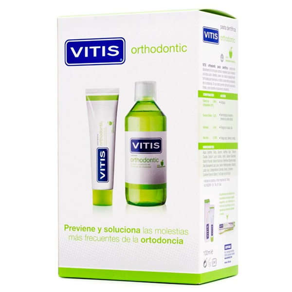 Vitis Orthodontic Pasta 100 ml + Colutorio 500 ml Promo