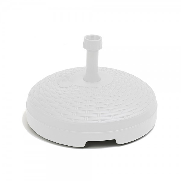 Base de parasol 20 l blanco ø45 x 15 cm (pack 3 unidades)
