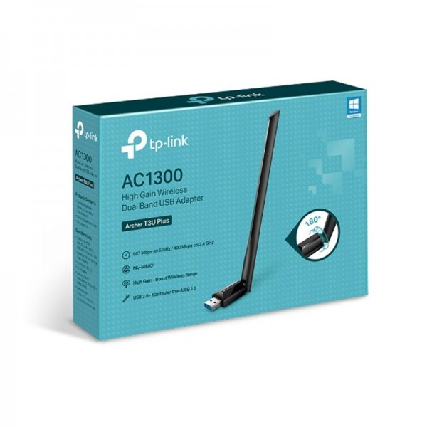 Tp-link archer t3u plus adaptador usb wifi ac1300
