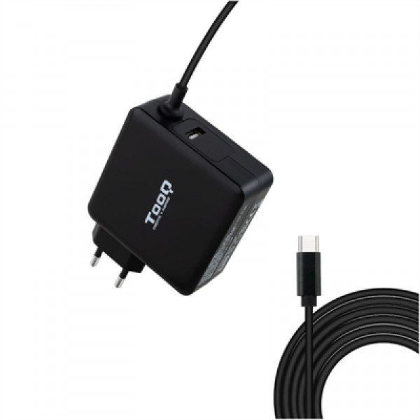 Tooq cargador portátil conector usb-c 65w