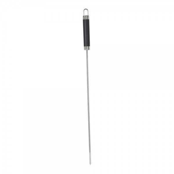 Conjunto de 4 brochetas de acero inoxidable 46,5 cm para barbacoa