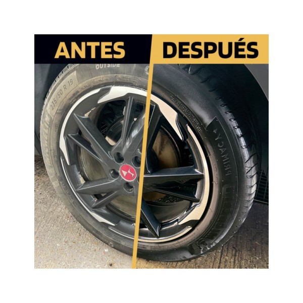 Billionaire Tyre Cleaner High Gloss Limpia Neumático Gel Recuperador y Abrillantador de Neumáticos Aroma a Gominolas 500ml