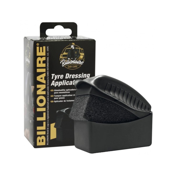 Aplicador para Neumáticos Billionaire Esponja de Espuma con Estuche Incorporado para Ruedas