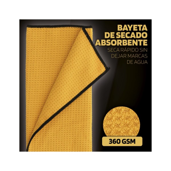 Toalla de Secado Premium Billionaire Drying Towel Bayeta Diseñada para Super Absorción 360 gsm Extra Grande 55 x 76 cm