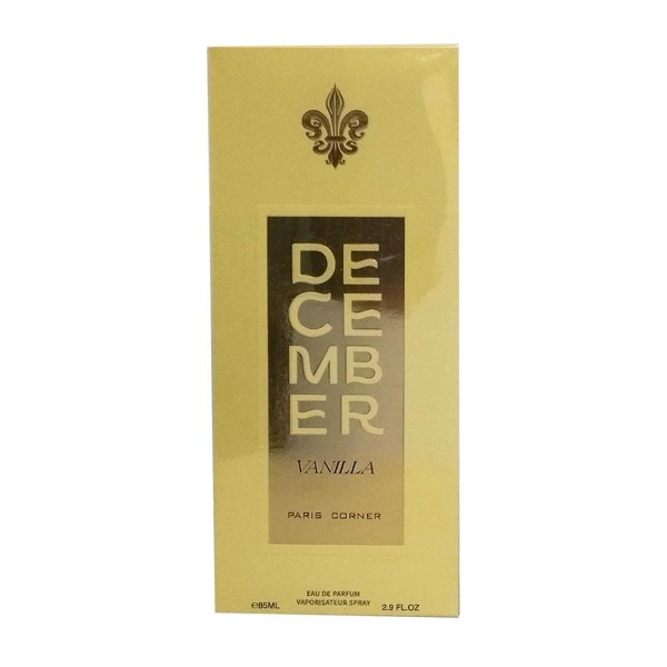 Paris corner december vanilla eau de parfum 85ml vaporizador