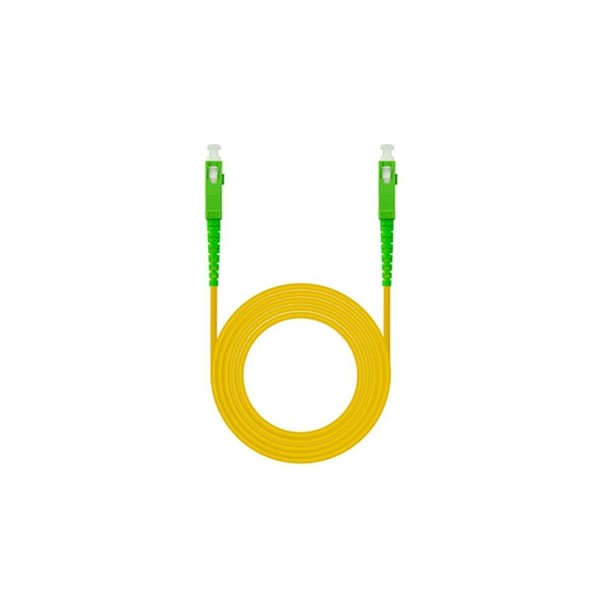 Nanocable cable fibra sc/apc lszh amarillo 1m