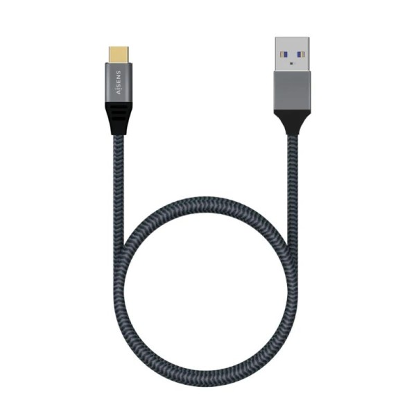 Aisens cable usb 3.1 gen2 alu 3a cm-am gris 2.0m