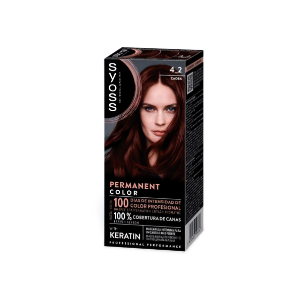 Tinte Colorante con Keratina de Syoss 4_2 Caoba