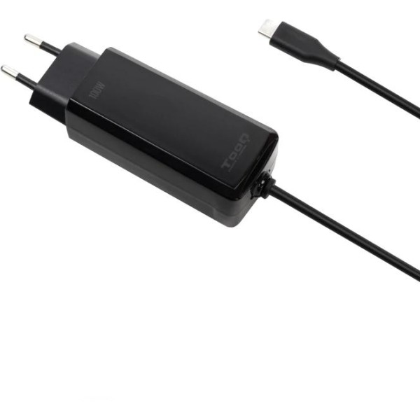 Tooq cargador portátil gan usb-c pd 100w cúbico