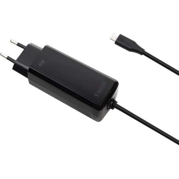 Tooq cargador portátil gan usb-c pd 45w cúbico