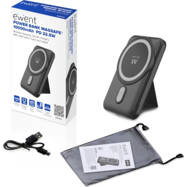 Ewent powerbank 10000mah magsafe pd 22,5w