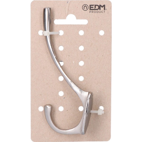 Colgador de latón níquel mate (pack 2 unidades)