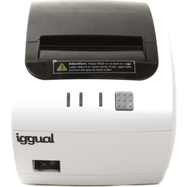 Iggual impresora térmica tp easy 80w usb+rj11 blan