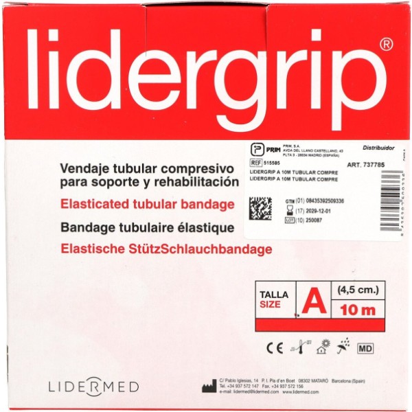 Prim Lidergrip Vendaje Tubular a 4tubigrip Anota Ven/tu a  4,5cm