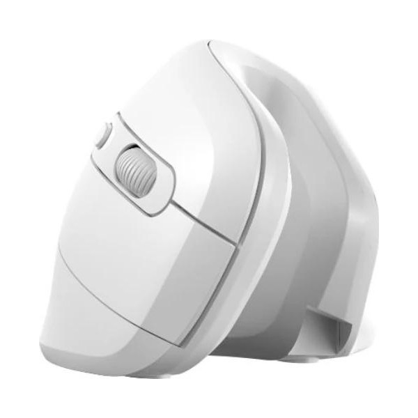 Nilox nxmoev03 ratón vertical wirelles sil. blanco