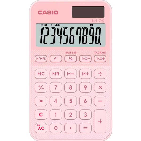 Casio sl-310yc rosa claro / calculadora de bolsillo